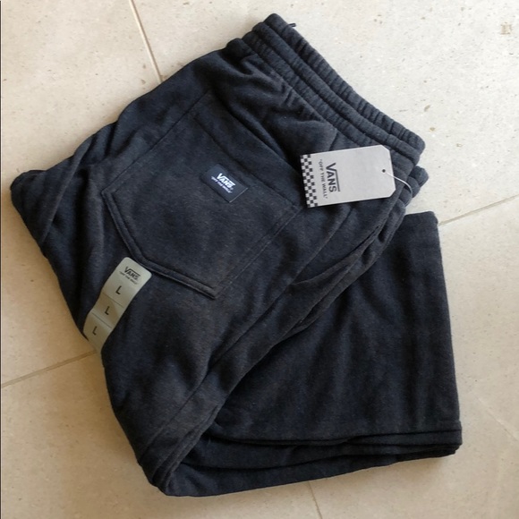 VANS men’s fleece pants, size L, “charcoal” color - Picture 2 of 8